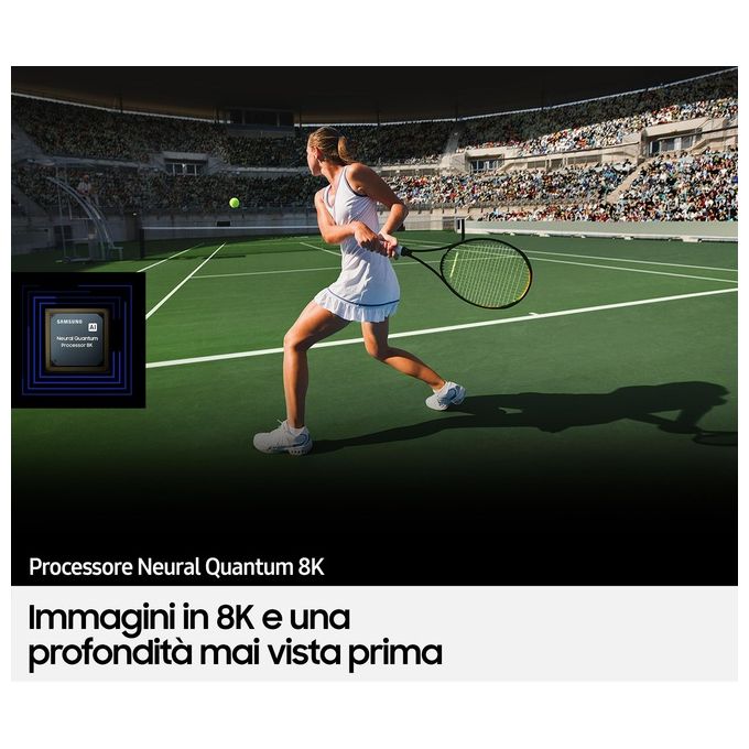 Samsung QE85QN900BTXZT Neo QLED Smart TV 85'' 8K Quantum Matrix Pro Neural Quantum 8K Dolby Atmos Wi-Fi 6 colore Acciaio Inossidabile
