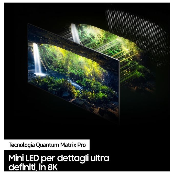 Samsung QE85QN900BTXZT Neo QLED Smart TV 85'' 8K Quantum Matrix Pro Neural Quantum 8K Dolby Atmos Wi-Fi 6 colore Acciaio Inossidabile