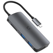 Cygnett BSA-MPA-CG-PUCHUB-BLK Unite PocketMate Hub USB-C 6 in 1 HDMI 4K USB 3.1 Gen 1 PD 100W colore Grigio