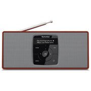 TechniSat 0003-3911 DIGITRADIO 2 S Radio portatile digitale DAB+ FM Bluetooth 5.0 Display OLED Batteria rimovibile 10 ore Potenza audio 2 W colore Rosso e Argento