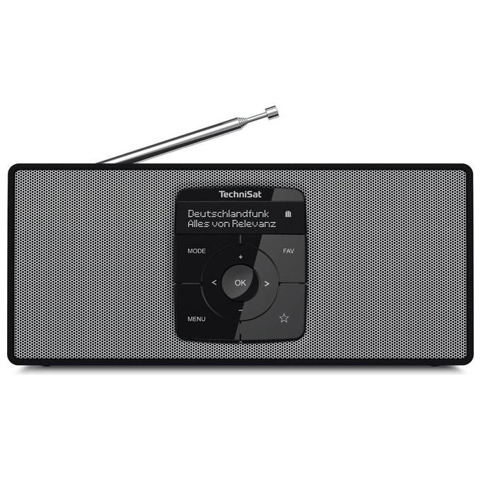 TechniSat 0002-3911 DIGITRADIO2S Radio Portatile DAB+ FM Bluetooth OLED 2 W Batteria Ricaricabile 1050 mAh colore Nero Bianco
