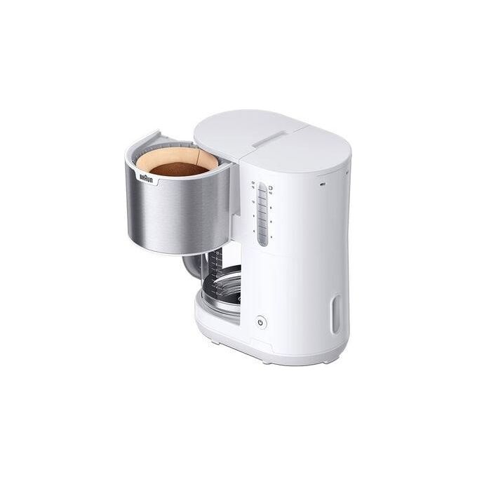 Braun KF1500WH PurShine Macchina da caffe' a Filtro 1 L 1000 W spegnimento automatico antigoccia colore Bianco