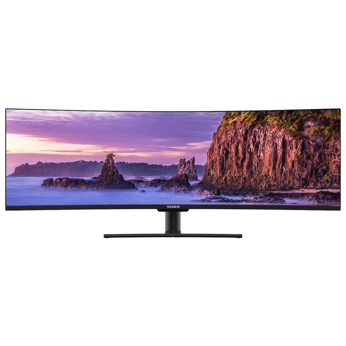 YASHI YZ4908 Monitor Curvo 49'' 32:9 3840x1080 144Hz HDR400 FreeSync Altoparlanti Integrati colore Nero