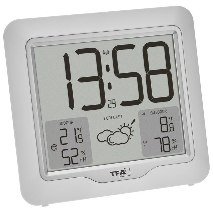 TFA-Dostmann 35.1164.02 METRO PLUS Stazione meteorologica digitale senza fili Previsione tempo 12-24 ore Sensore esterno Igrometro Termometro Barometro colore Bianco