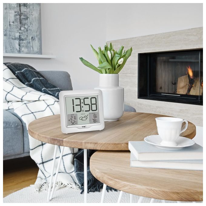 TFA-Dostmann 35.1164.02 METRO PLUS Stazione meteorologica digitale senza fili Previsione tempo 12-24 ore Sensore esterno Igrometro Termometro Barometro colore Bianco