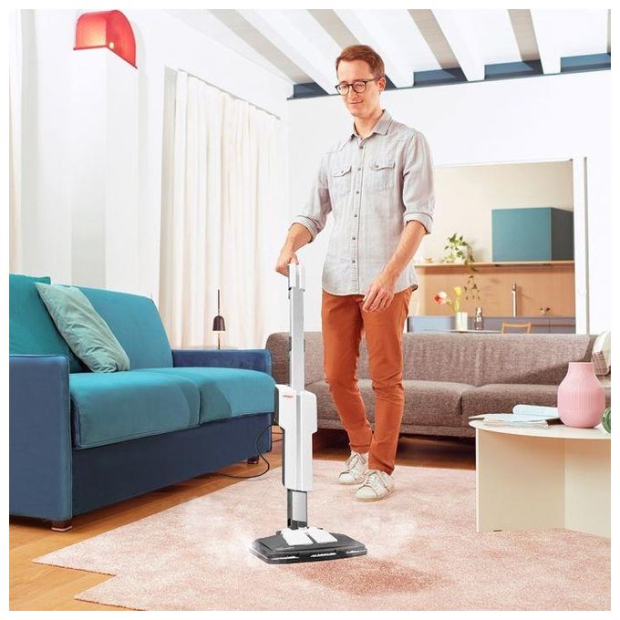 Polti PTEU0304 Vaporetto SV610_Style Scopa a vapore 2 in 1 1500 W 0,5 L colore Grigio Bianco