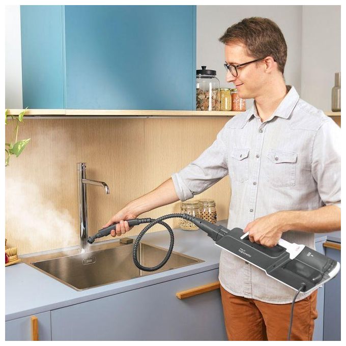 Polti PTEU0304 Vaporetto SV610_Style Scopa a vapore 2 in 1 1500 W 0,5 L colore Grigio Bianco