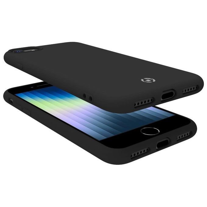 Celly Cromo Cover per iPhone SE 2022-2020-8-7 Nero