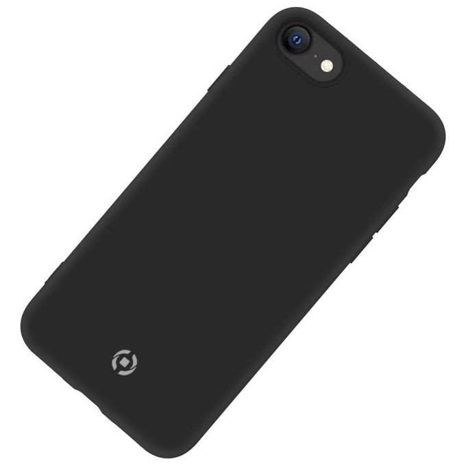 Celly Cromo Cover per iPhone SE 2022-2020-8-7 Nero