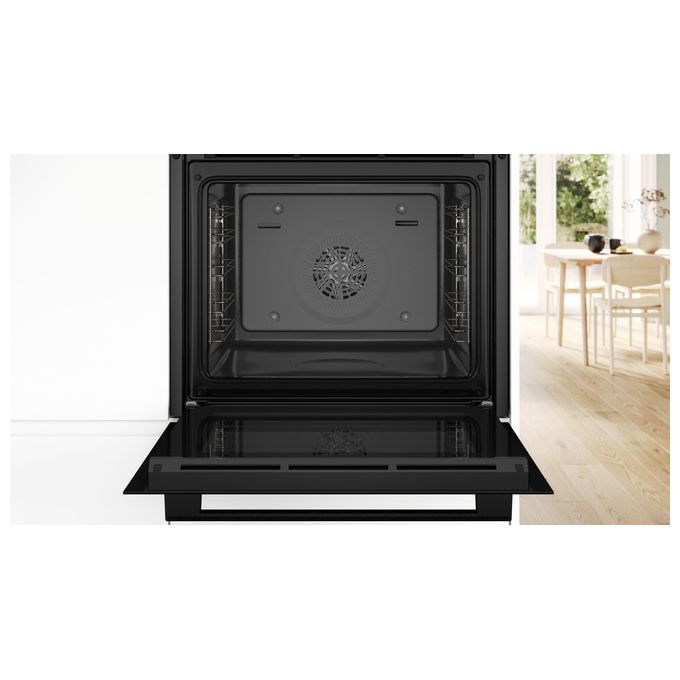 Bosch HQA534BB3 Serie 4 Forno da incasso Elettrico con Vapore 71 L Classe A+ Multifunzione Grill (59.5x59.4x54.8 cm) colore Nero
