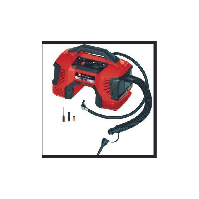 Einhell 4020467 PRESSITO 18-21 Compressore a Batteria 18 V 10 5 bar 21 l-min colore Nero Rosso