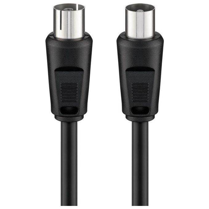 Ednet cavo antenna maschio-femmina mt 5 colore nero
