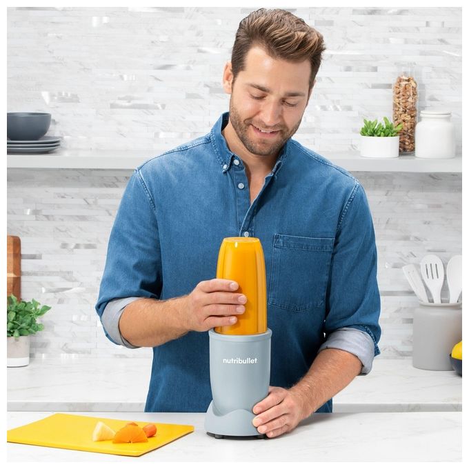NutriBullet NB907MASL Frullatore Compatto e Potente 900 W Capacita' 0,9 L colore Azzurro Opaco