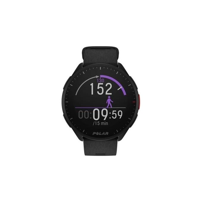 Polar 900102174 Pacer Orologio Sportivo GPS Cardiofrequenzimetro Display MIP 45 mm colore Nero