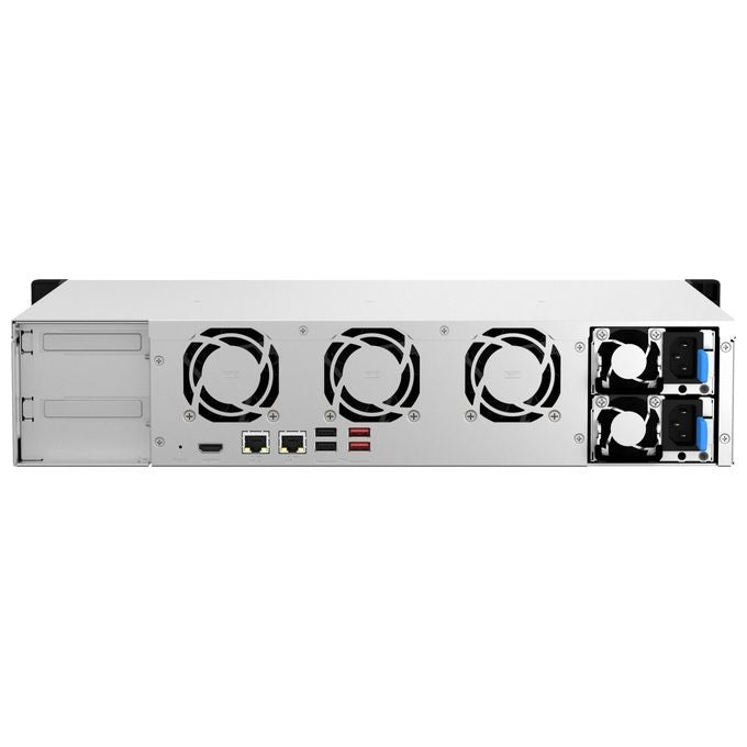 QNAP TS-864EU-RP-8G TS-864eU-Rp Server Nas 8 Alloggiamenti Intel Celeron Quad-Core 8GB DDR4 2x 2.5GbE Alimentazione Ridondante colore Nero