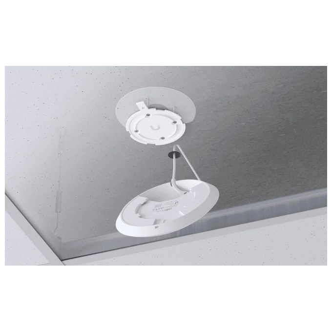 Ubiquiti U6+ Access Point WiFi 6 Dual Band 2402 Mbit-s PoE 300 utenti colore Bianco