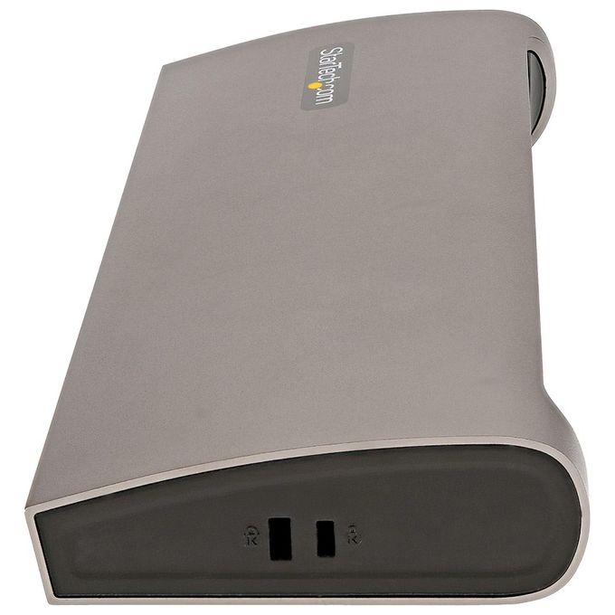 StarTech.com TB4CDOCKUE Docking Station Thunderbolt 4 Power Delivery 96W Dual Monitor 4K 60Hz Single Monitor 8K 3x Thunderbolt 4 4x USB-A SD GbE colore Nero Grigio