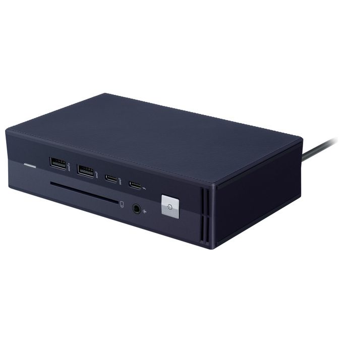 ASUS 90NX0460-P00030 SimPro Dock 2 Docking Station Thunderbolt 3 con USB 3.2 Gen 2 DisplayPort 1.4 HDMI 2.0 VGA LAN 1000M e lettore Smart Card colore Nero Blu