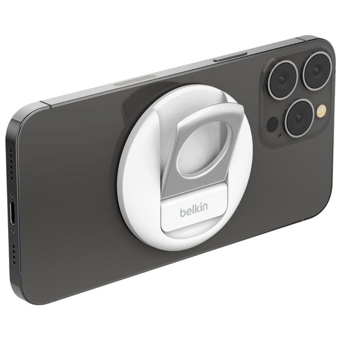 Belkin MMA006BTWH Supporto iPhone con MagSafe per Mac Notebook Continuity Camera colore Bianco