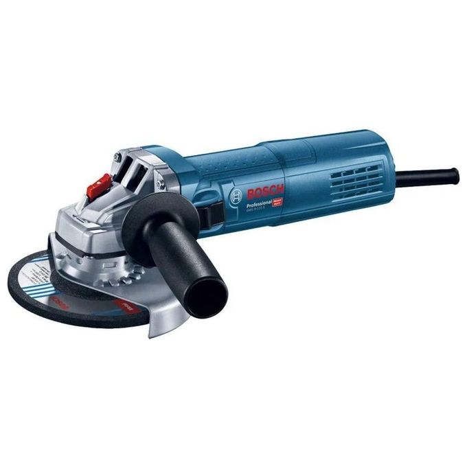 Bosch Professional GWS 9-125 S Smerigliatrice Angolare, Impugnatura Supplementare, Flangia di Montaggio, Dado di Serraggio, Cuffia di Protezione, Confezione in Cartone, Ø Disco 125 mm, Potenza 900 W