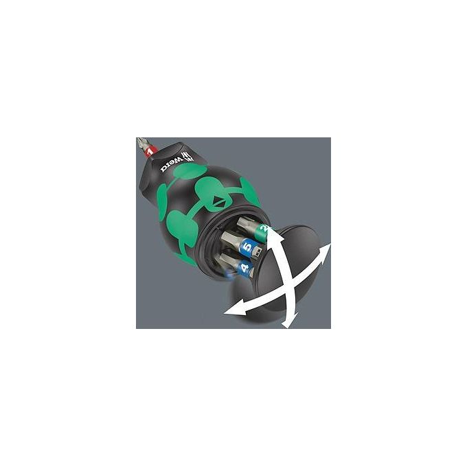 Wera Bicycle Set 11 Giravite Tozzo con Caricatore Punte 7 Pezzi