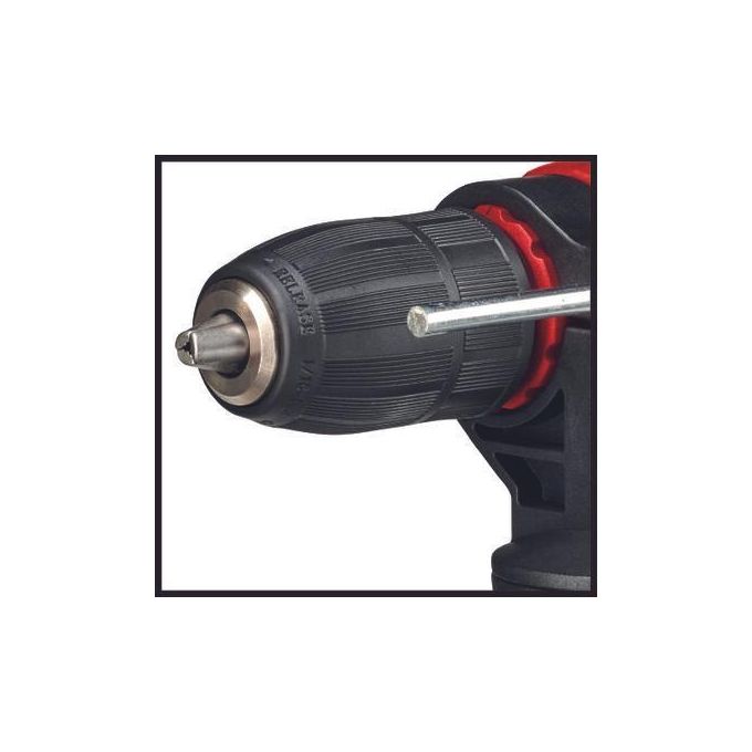 Einhell TE-ID 500 E Trapano a Percussione 550W 3000 rpm Mandrino Senza Chiave Foratura Legno 25mm Acciaio 8mm colore Rosso