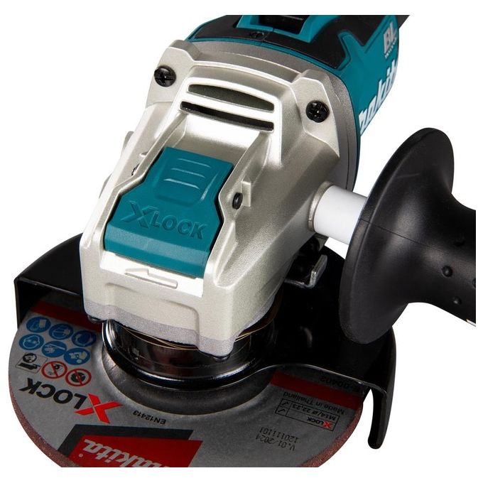 Makita DGA521ZX1 Smerigliatrice Angolare a Batteria 18V 125 mm Brushless X-LOCK 8500 rpm colore Blu Nero