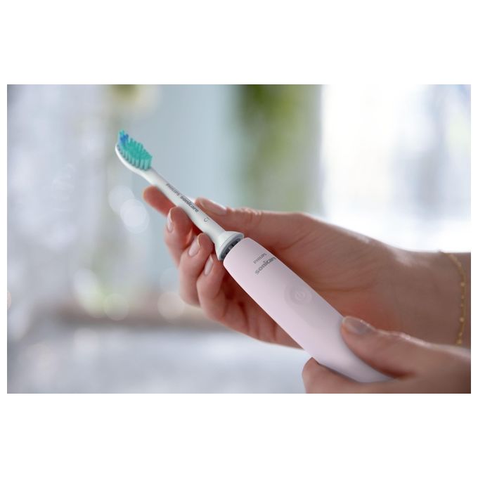 Philips HX3651-11 Sonicare 2100 Spazzolino Elettrico Sonico 1 modalita' SmartTimer autonomia 14 giorni colore Rosa