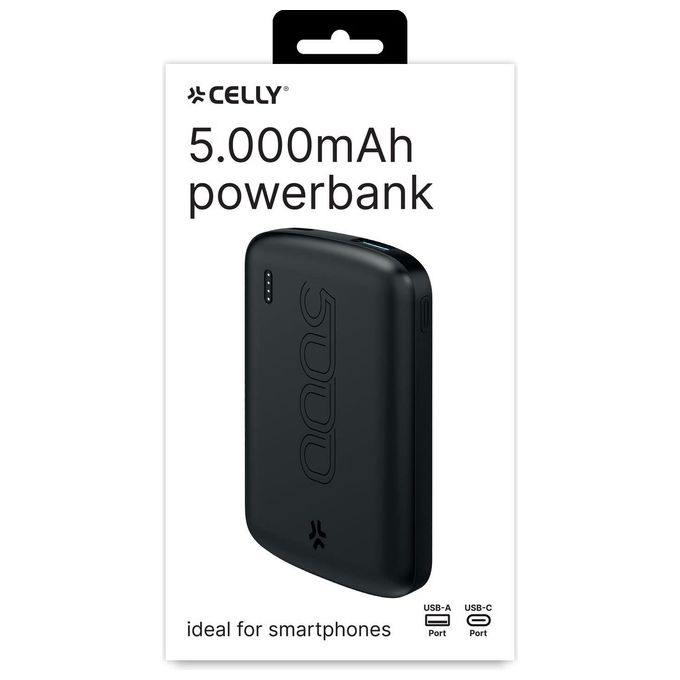 Celly PowerBank Energy 5000mAh Evo Nero