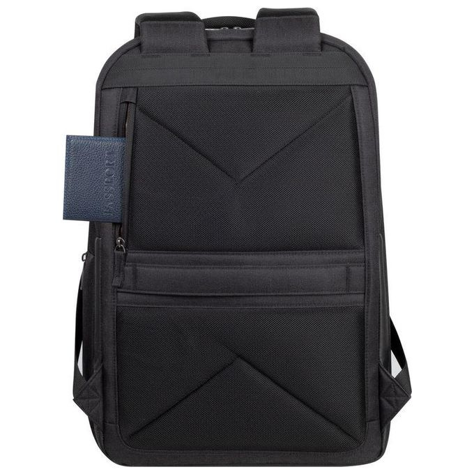 Rivacase 8164 BLACK Zaino per laptop ECO 17.3'' con tasca tablet e cinghia trolley colore Nero