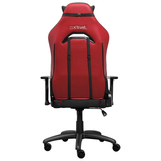 Trust 25064 GXT 714 Ruya Sedia da gaming universale Schienale e braccioli regolabili Peso massimo 150 Kg Altezza utente fino a 195 cm colore Rosso