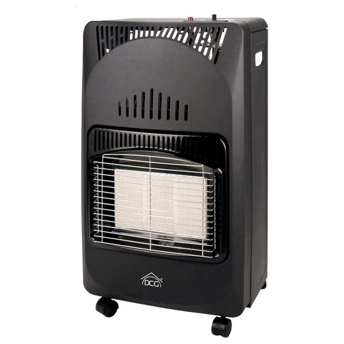 DCG GH03N Stufa a Gas Pieghevole Infrarossi Ceramica 4200 W 3 Livelli Accensione Piezoelettrica colore Nero