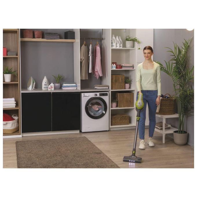 Hoover HF110H HF1 Aspirapolvere Senza Filo Ciclonico Senza Sacchetto 0.9 L 170W autonomia 30 min colore Grigio Lime