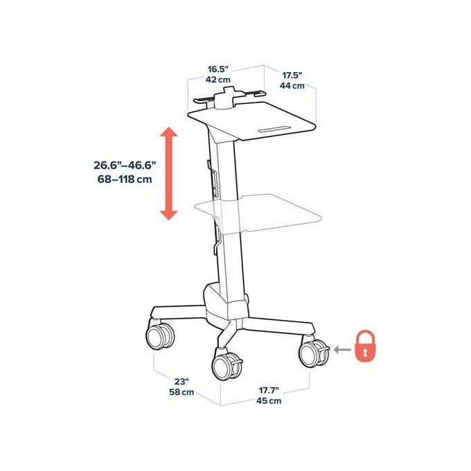 Ergotron Neo-flex Laptop cart