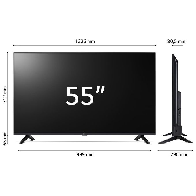 LG 55UT73006LA UT73 Smart TV 55'' 4K UHD LED webOS 24 HDR10 Pro Processore α5 Gen7 20W 3 HDMI Game Optimizer colore Blu