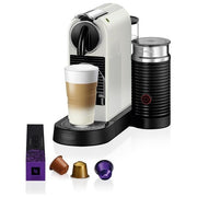 De'Longhi 0132192148 Citiz Macchina da caffe' a capsule 1 L 19 bar 1710 W montalatte integrato colore Nero Bianco