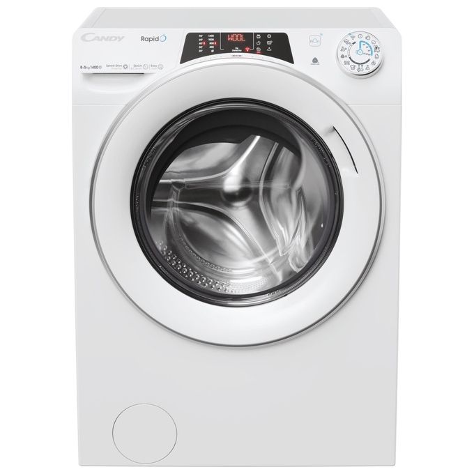 Candy ROW4854DWMST-1-S RapidÓ Lavasciuga Frontale 8-5 Kg 1400 rpm Classe D Wi-Fi Bluetooth Motore Inverter (85x60x53 cm) colore Bianco