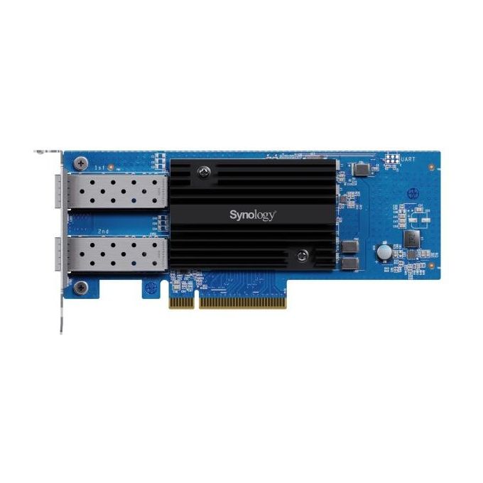 Synology W128449345 E25G30-F2 Scheda di rete interna 2 porte 25 GbE SFP28 PCI Express 3.0 x8 Ethernet 3125 Mbit-s colore Blu