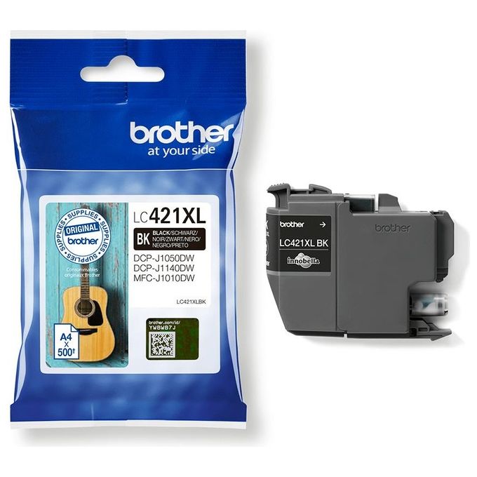 Brother LC421XLBK Cartuccia d'Inchiostro Originale Alta Capacita' XL 500 pagine colore Nero