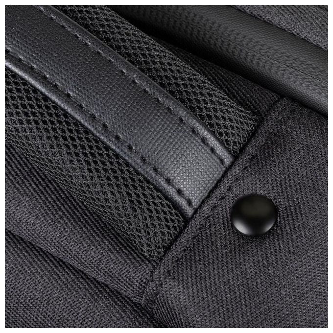 RivaCase 8126 BLACK Zaino Eco per Laptop Compatibile con 14 e Mac Air 15 Pollici in Poliestere Riciclato RPET Impermeabile con Scomparto Imbottito per Dispositivi Protezione Laterale e Inserto Antishock Colore Nero
