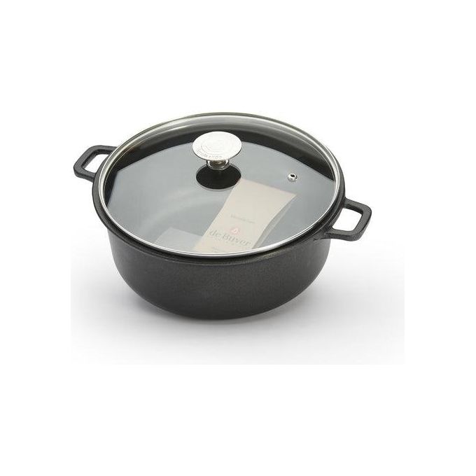 De Buyer Choc Extreme Pentola con Coperchio in Vetro 28cm per Induzione