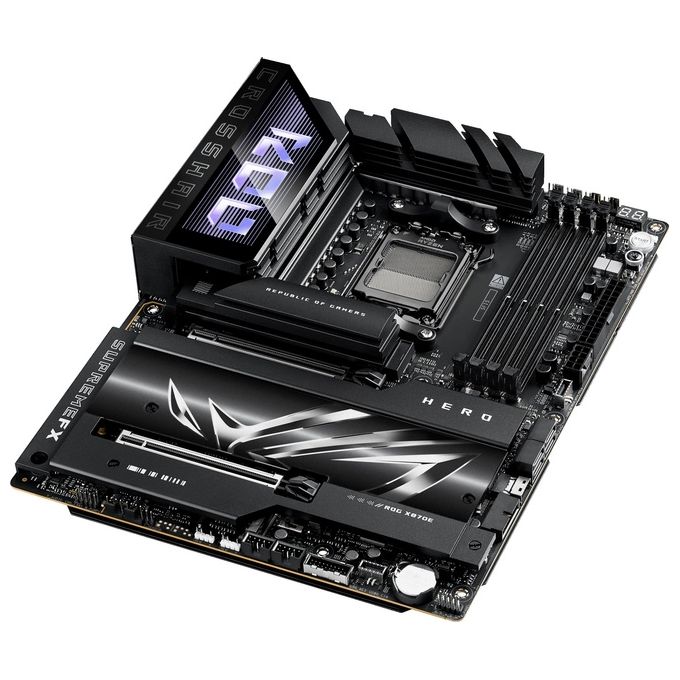 ASUS 90MB1IE0-M0EAY0 ROG CROSSHAIR X870E HERO Scheda Madre ATX Socket AM5 DDR5 192 GB PCIe 5.0 Wi-Fi 7 Bluetooth 5.4 colore Nero
