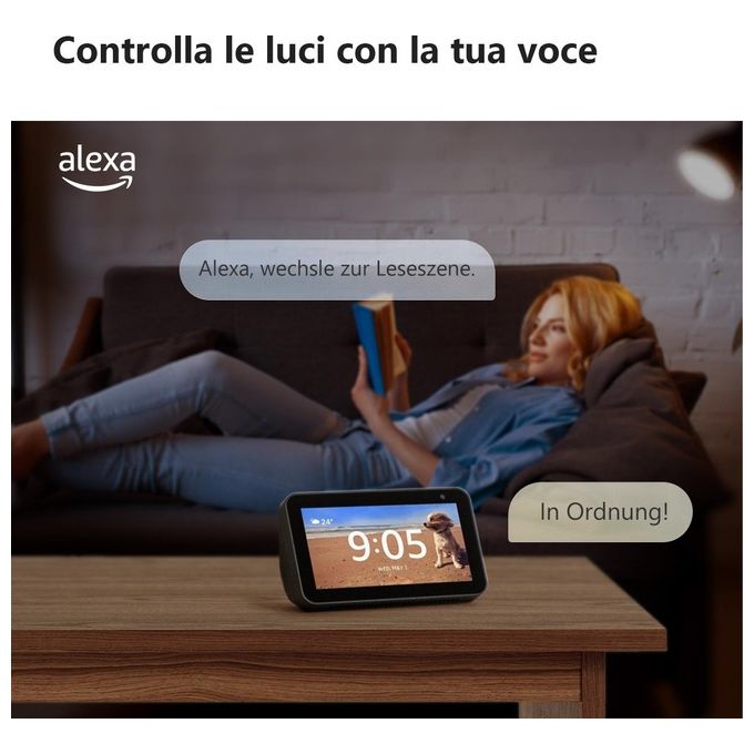 Imou IOT-LB5C1-A60-H-E27-EU B5 Lampadina Smart LED E27 9W 806lm 16 Milioni di Colori Wi-Fi Alexa Google Assistant colore Bianco