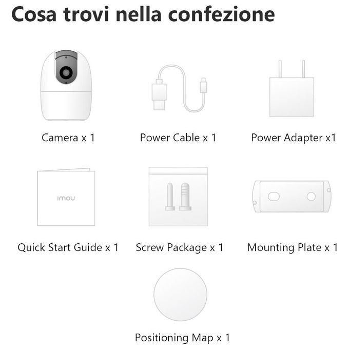 Imou Telecamera Wi-Fi Interno, 1080P Telecamera IP di Sorveglianza, Tracciamento del Movimento con Sirena, Baby Monitor con AI Rilevamento Umano, Audio Bidirezionale and Visione Notturna - A1 2mp 1920x1080p