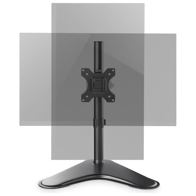 Digitus DA-90437 Supporto Monitor Singolo da Scrivania 17'' 32'' 8 Kg VESA 75x75 100x100 rotazione 360° colore Nero