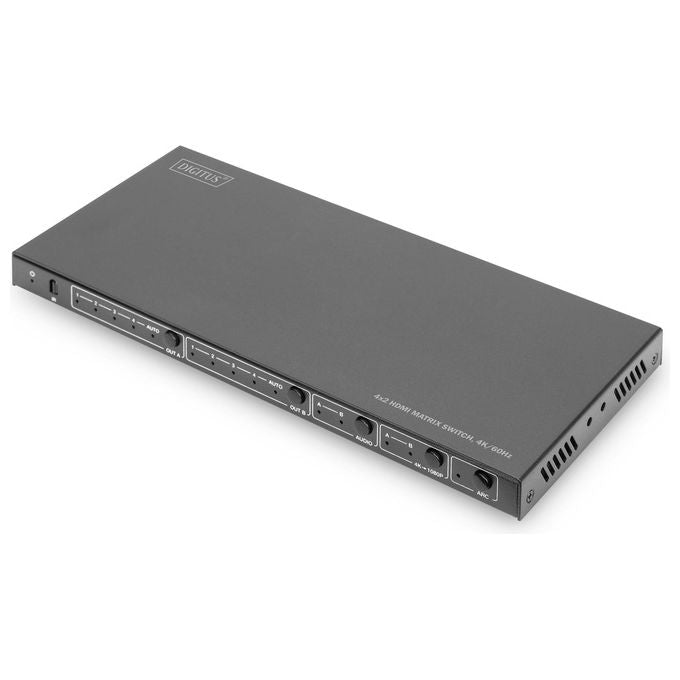 Digitus DS-55509 4x2 switch matrix HDMI 4K-60Hz 18 Gbit-s HDCP 2.2 EDID ARC colore Nero