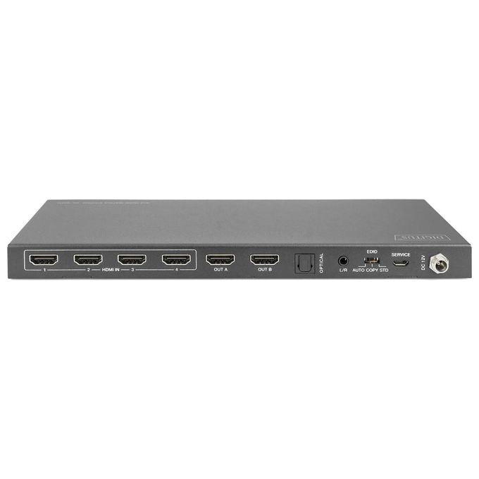 Digitus DS-55509 4x2 switch matrix HDMI 4K-60Hz 18 Gbit-s HDCP 2.2 EDID ARC colore Nero