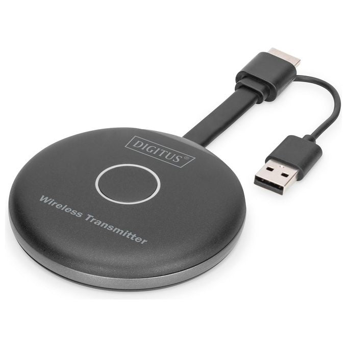 Digitus DS-55322 Trasmettitore HDMI Wireless per Click and Present Pro Risoluzione 1920 x 1080 Pixel Distanza fino a 50 m colore Nero Grigio