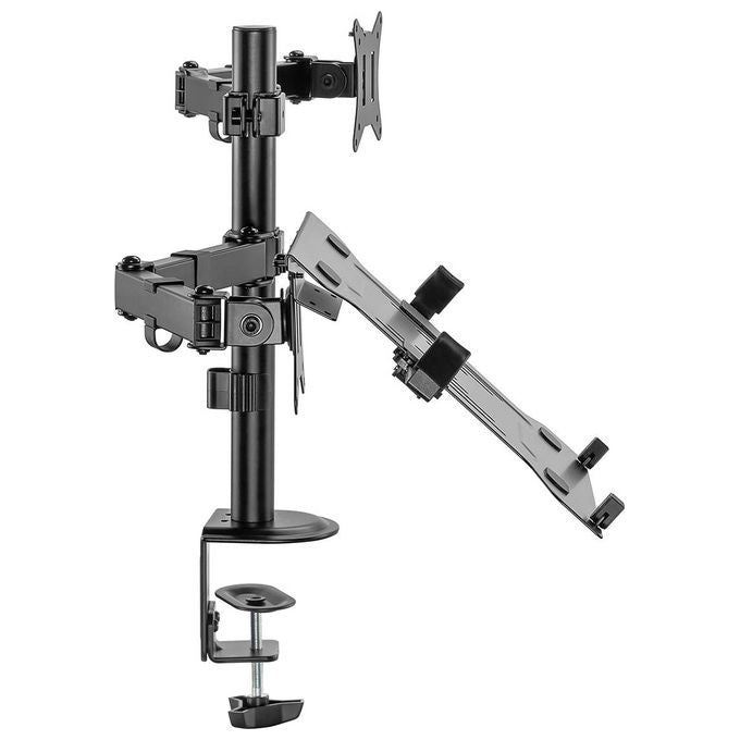 Digitus DA-90436 Supporto per monitor singolo e notebook 1x32'' 9 Kg Regolabile Altezza Rotazione Inclinazione colore Nero