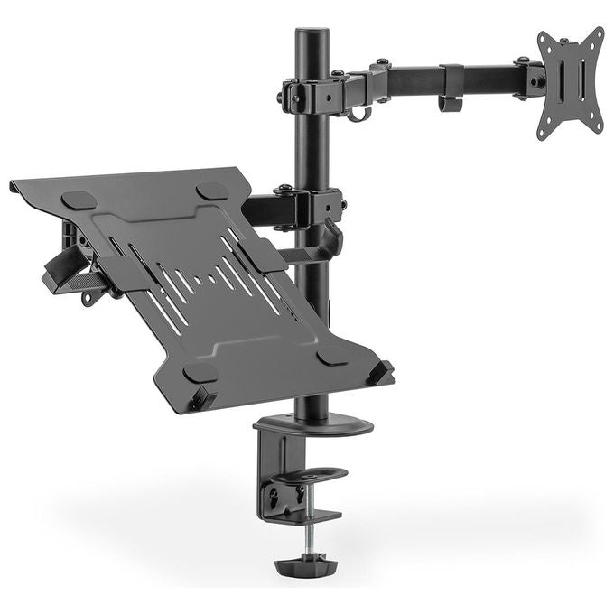 Digitus DA-90436 Supporto per monitor singolo e notebook 1x32'' 9 Kg Regolabile Altezza Rotazione Inclinazione colore Nero
